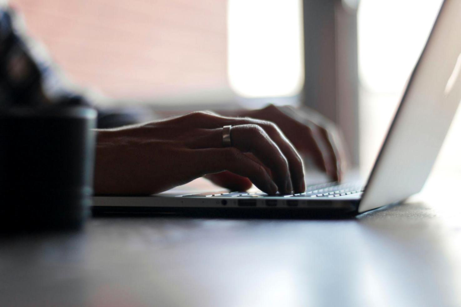 Professional social media marketers collaborating